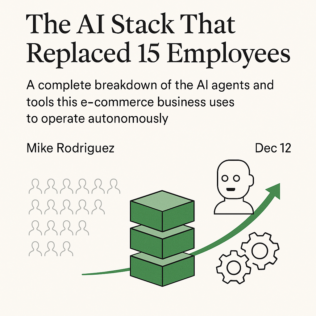 The AI Stack That Replaced 15 Employees